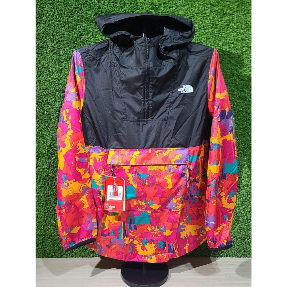 The North Face Printed Fanorak Jacket - Mr. Pink New Dimensions/TNF Black SM NEW
